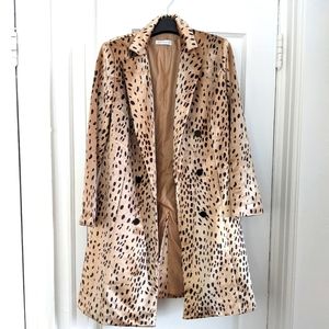 Leopard print coat